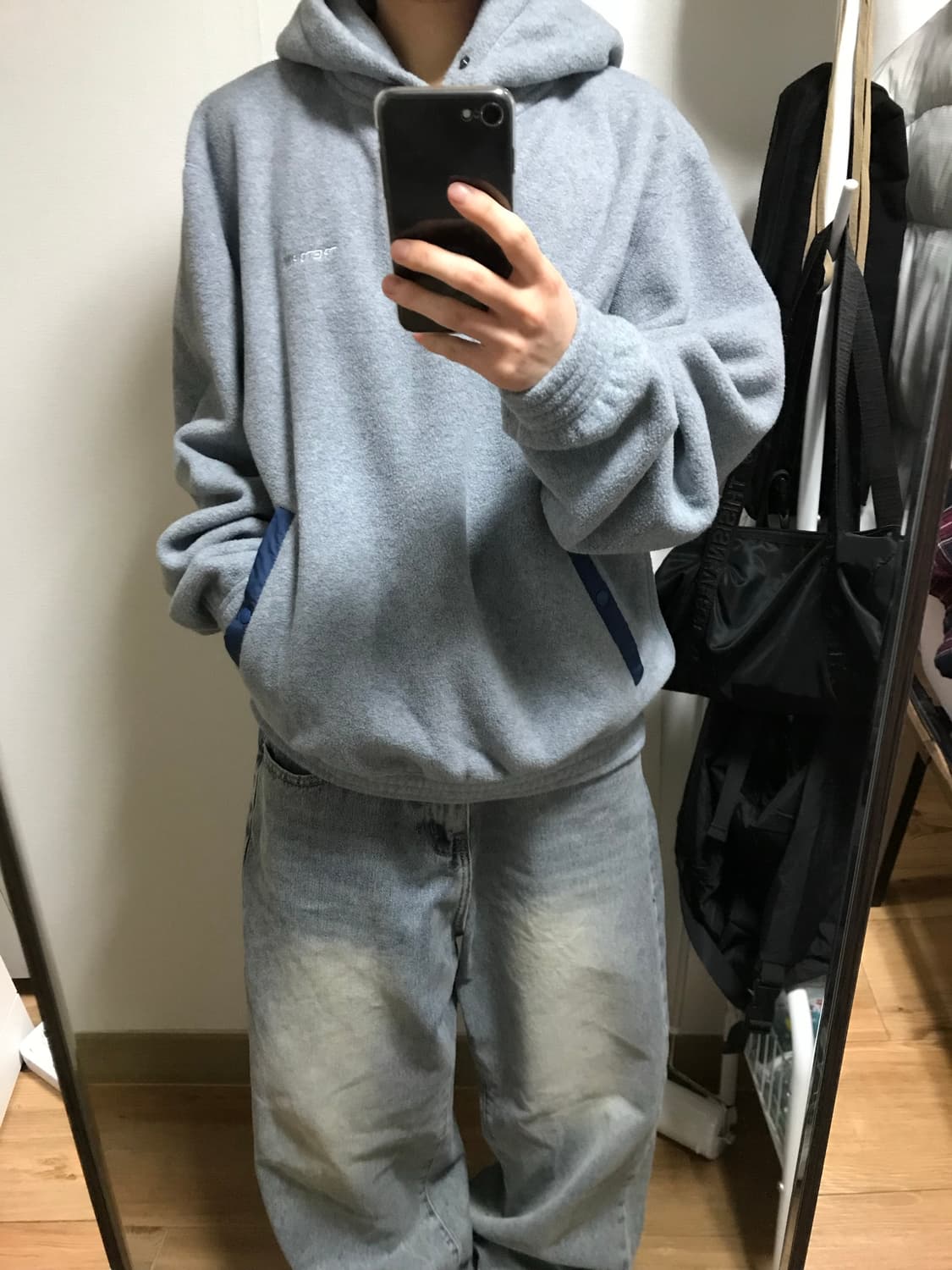 트레통 후드티(그레이) 상품이미지1