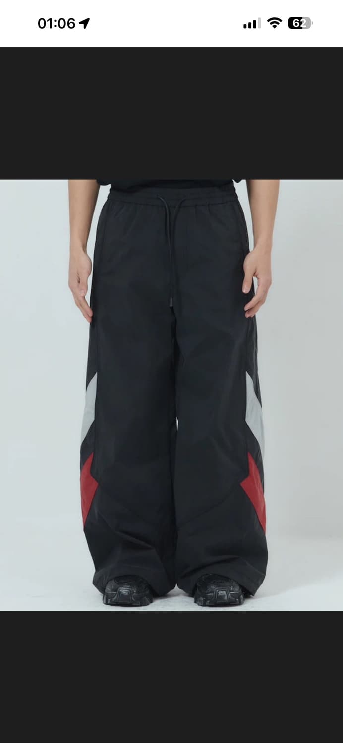 25FW 준지 립스탑 컬러블록 트랙팬츠 48 판매 상품이미지1