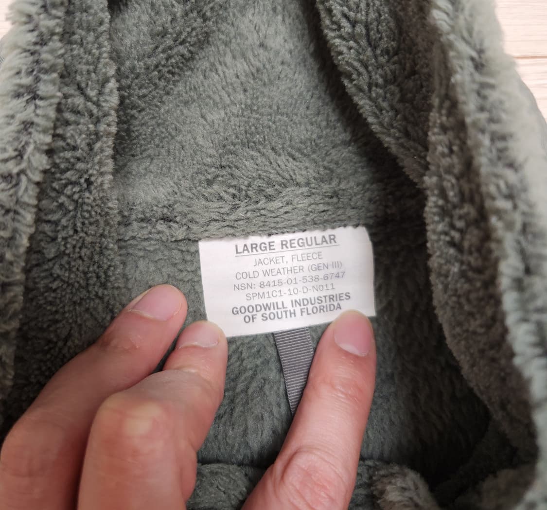 미군 GEN III 플리스 라지 상품이미지3