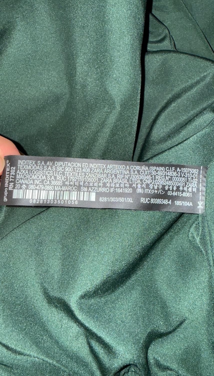 ZARA 스웨이드 바시티 봄버 자켓 상품이미지4