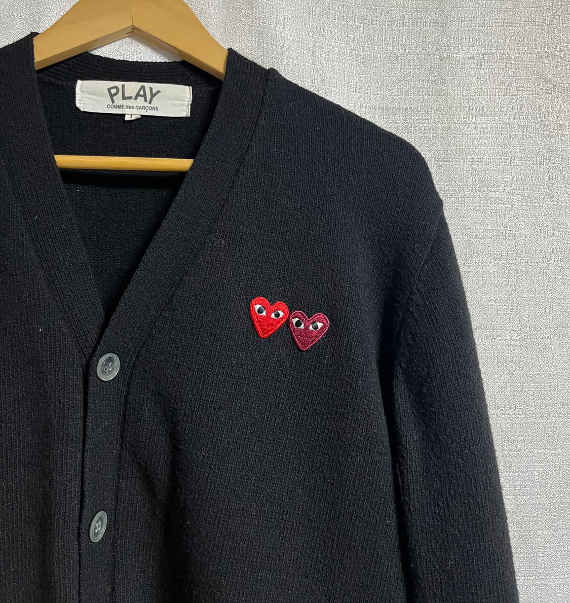 공용 꼼데가르송 더블와펜 가디건 L 상품이미지4