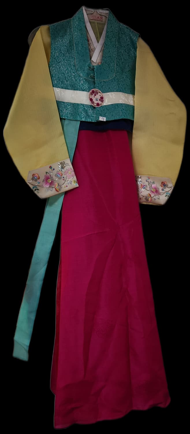 여성 한복세트 핑크 치마  160/55~66 상품이미지2