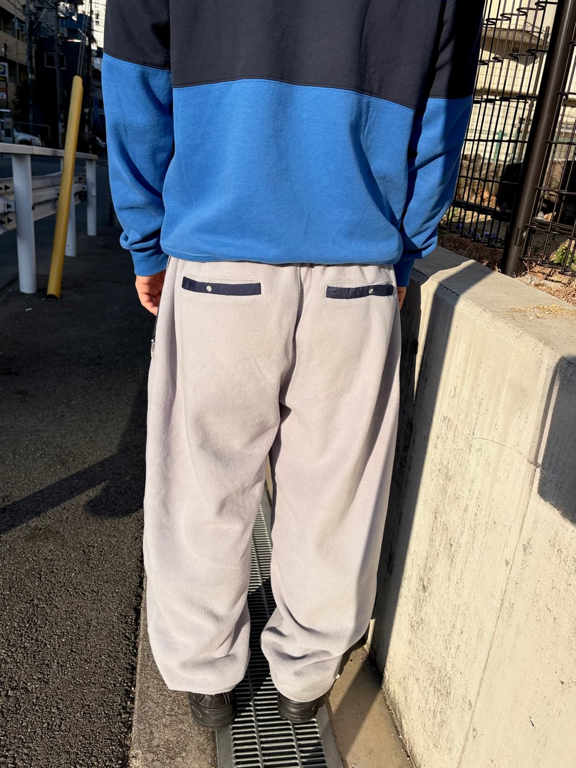 Broken base 플리스 밴딩팬츠 그레이컬러 상품이미지2