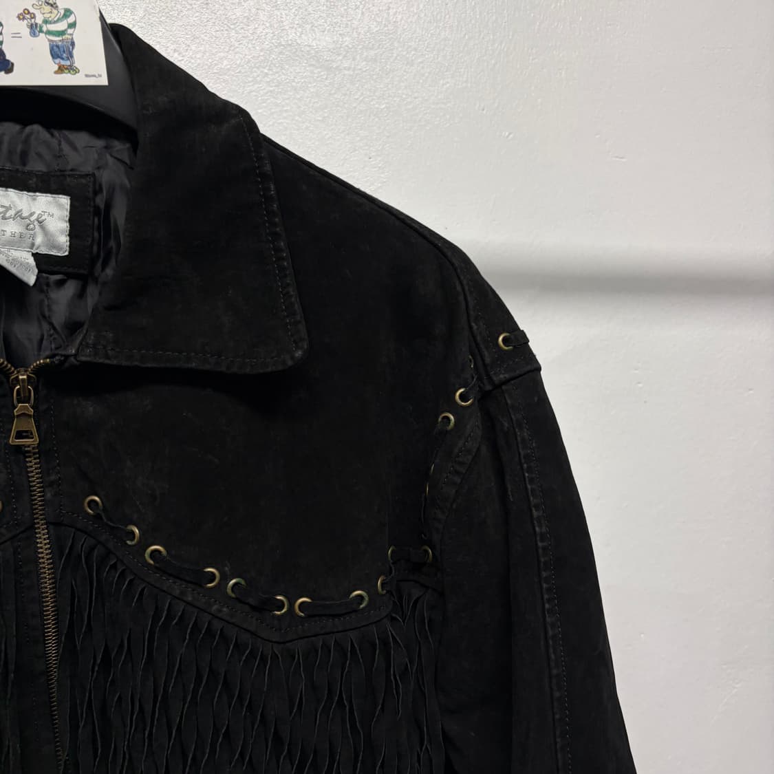 빈티지 스웨이드 프린지 자켓 상품이미지4