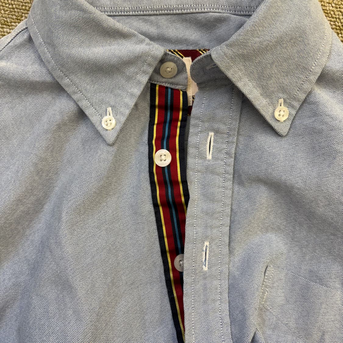 브룩스브라더스 블루 헨리넥 셔츠(XS) 상품이미지4