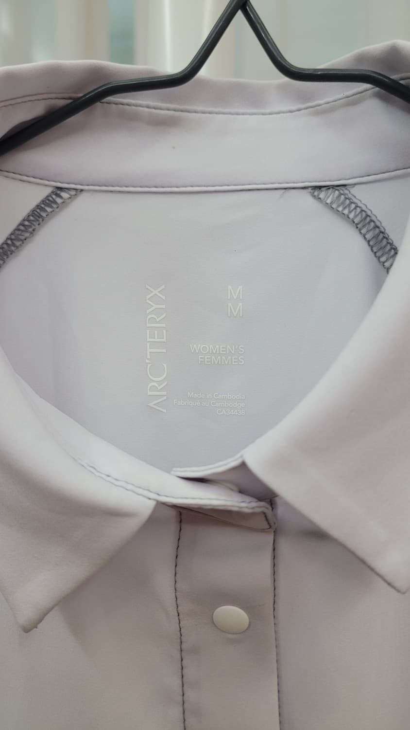 아크테릭스 콘텐타 셔츠 LS 여성 m사이즈, 화이트 상품이미지5