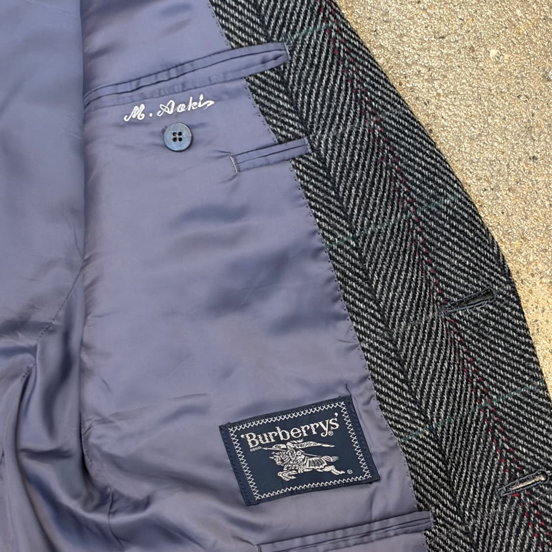 90s USA 폴로랄프로렌 정품 빈티지 울 블레이저 정장 마이 상품이미지5