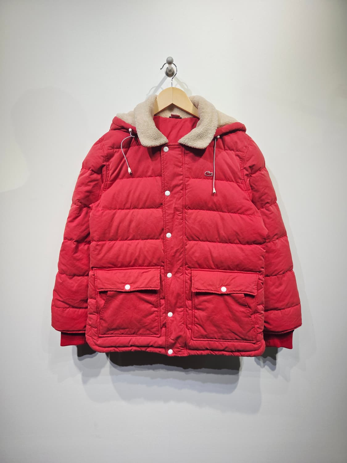 LACOSTE L!VE 라코스테 라이브 레드 덕다운 패딩 (사이즈 XL) 상품이미지2