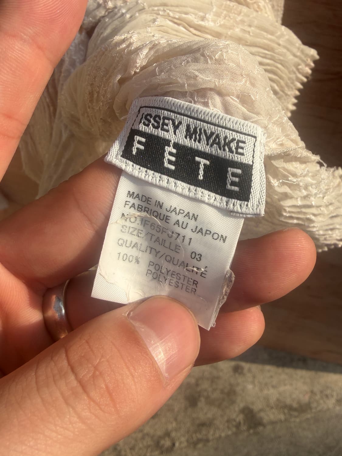 이세이미야케 fete 플로럴 플리츠 가디건 상품이미지6