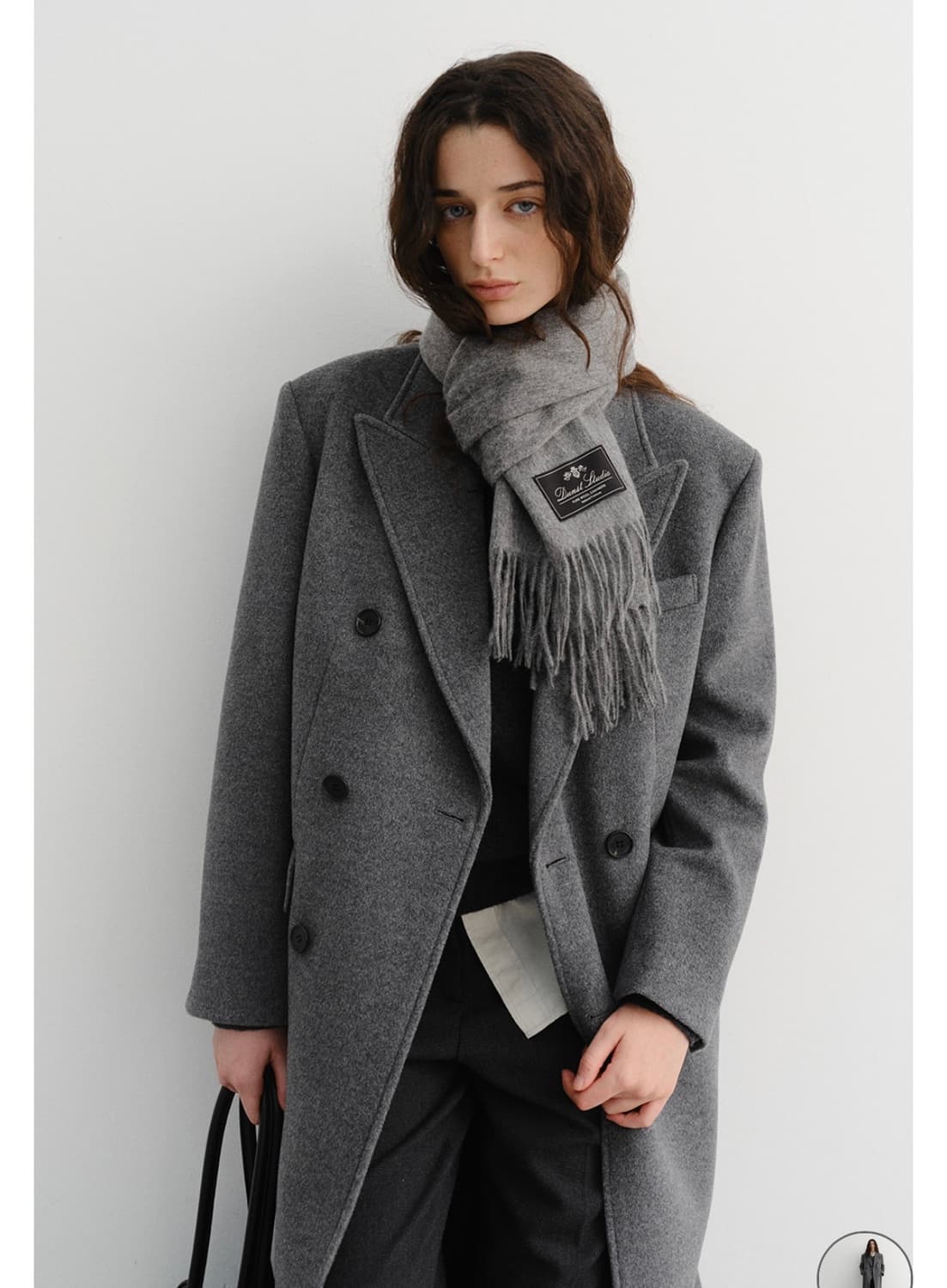 던스트 더블 브레스티드 코트 M 상품이미지2