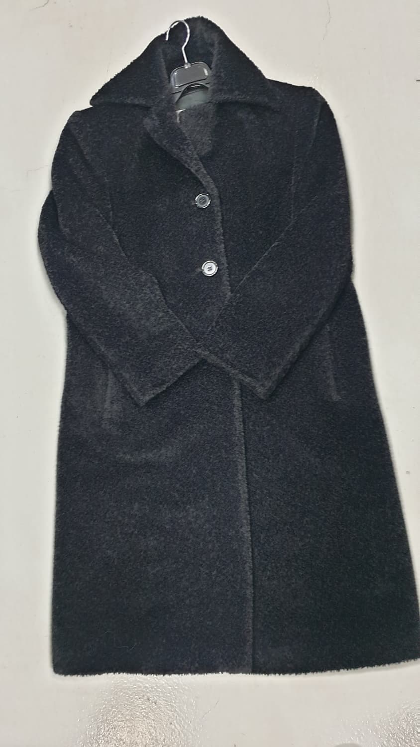 MaxMara 블랙 알파카 롱 코트 상품이미지4