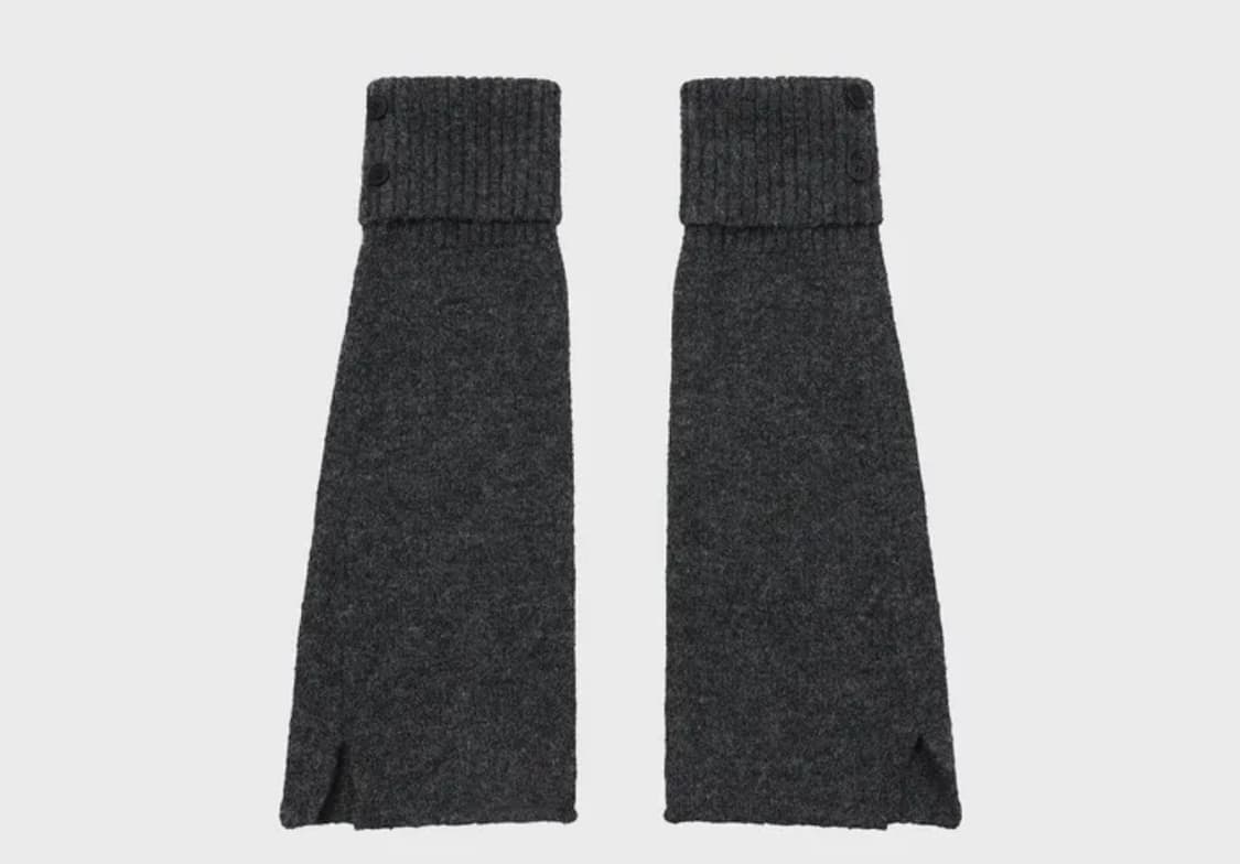 미세키서울 Button knit leg warmer CHARCOAL 상품이미지2