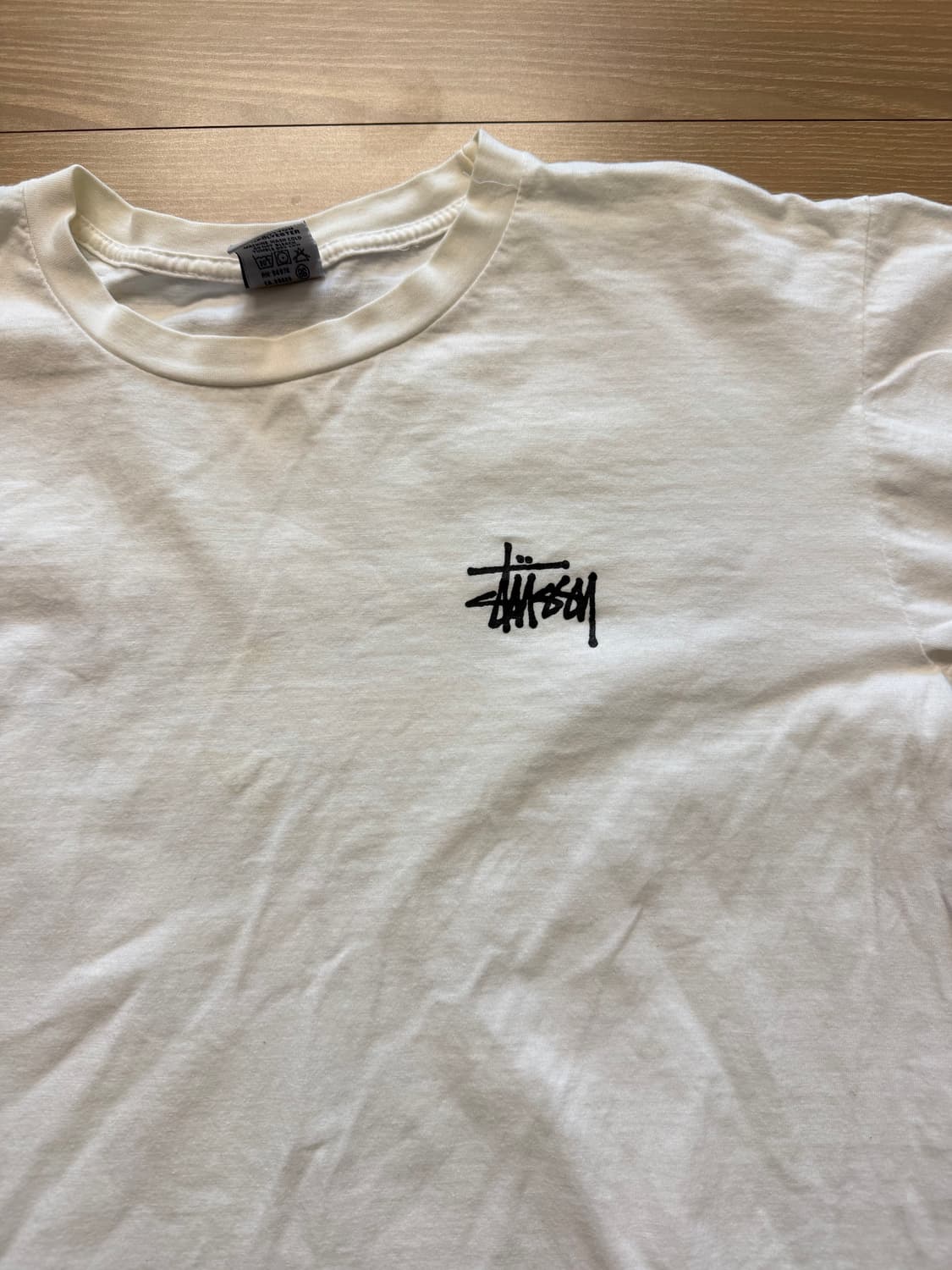 00s 스투시 화이트 티셔츠 usa made 상품이미지4