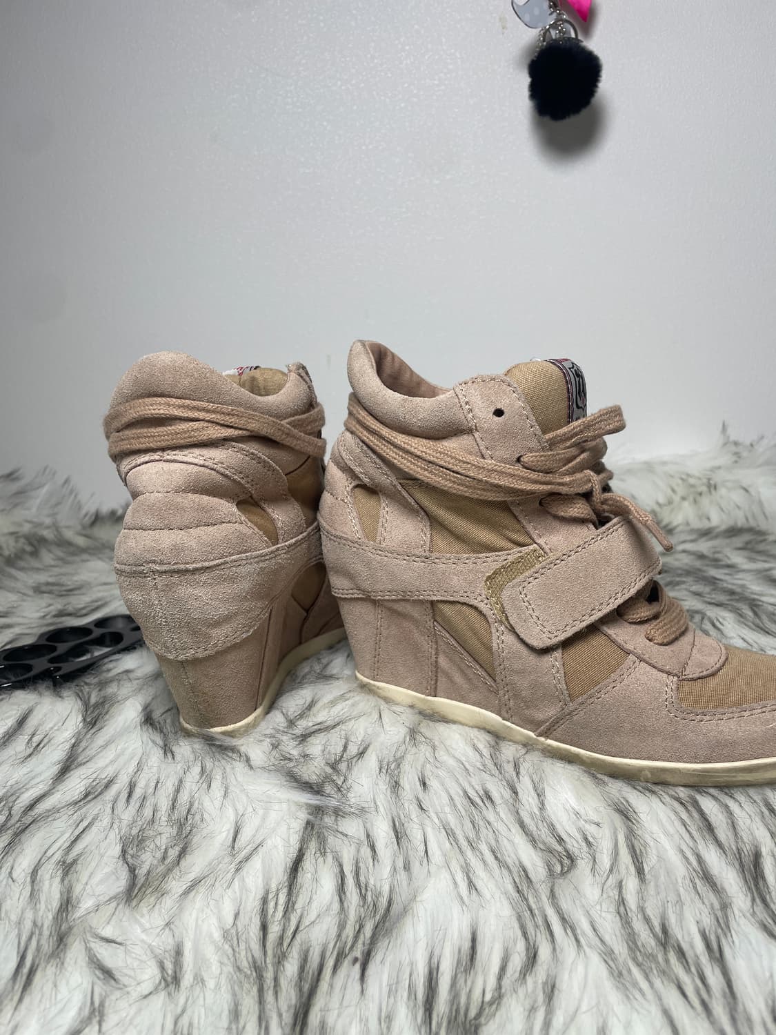 Ash 아쉬 베이지 웨지힐 스니커즈 상품이미지6