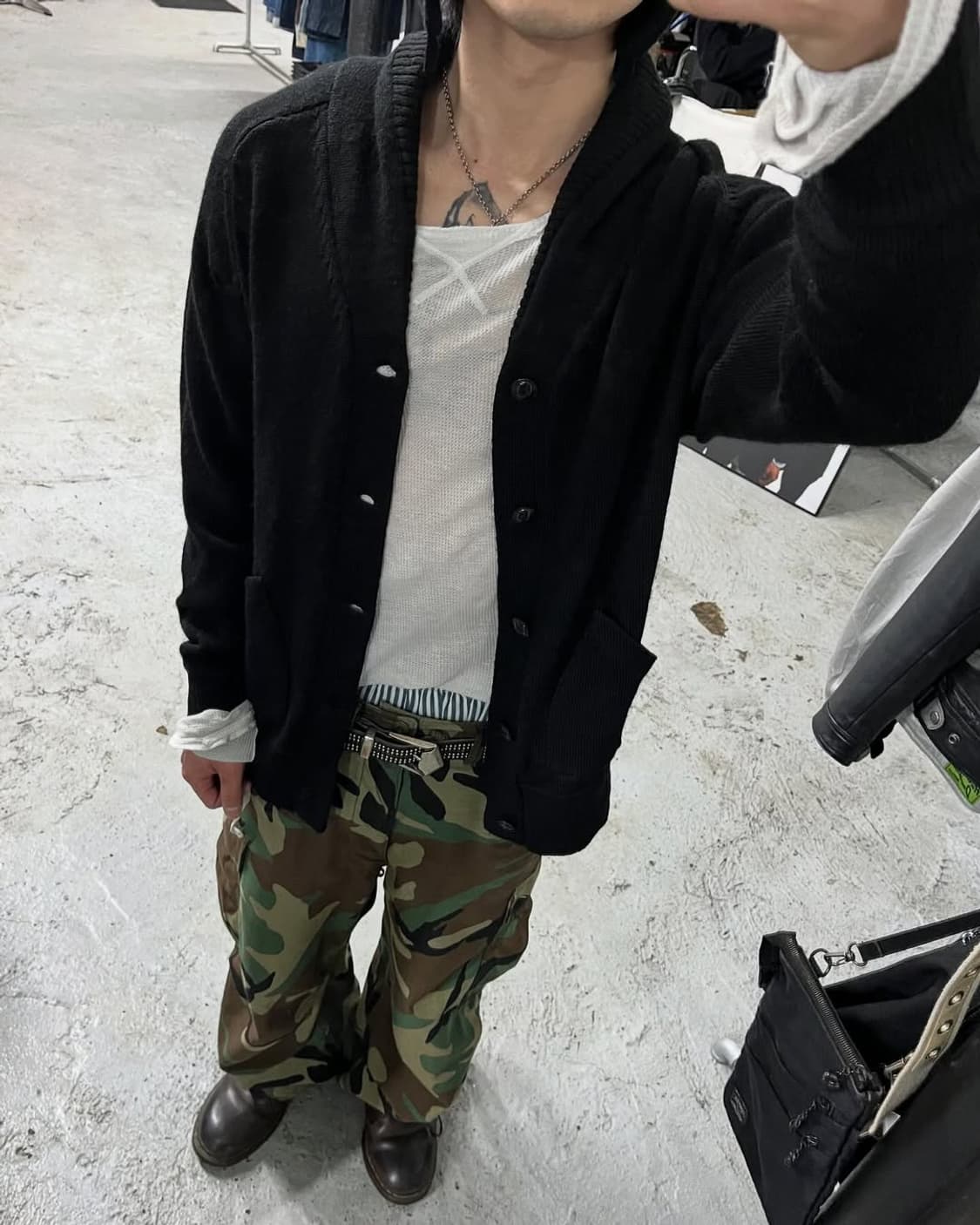 Beams knit cardigan 상품이미지1