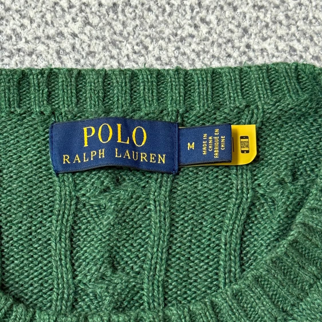 [정품 QR] 폴로 랄프로렌 꽈배기 니트 남성용 M 상품이미지4