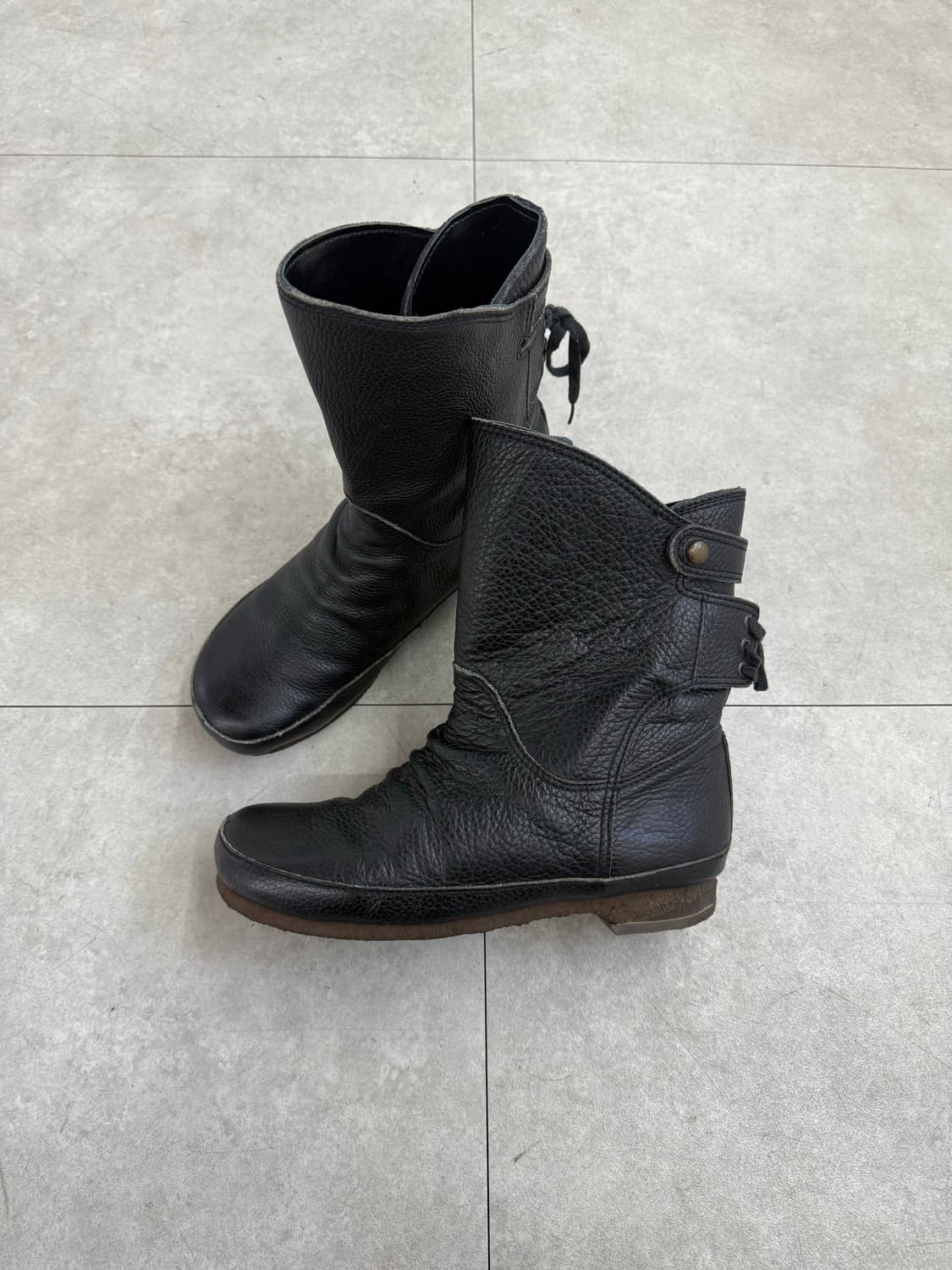 ing 스트랩 레더 부츠 상품이미지2