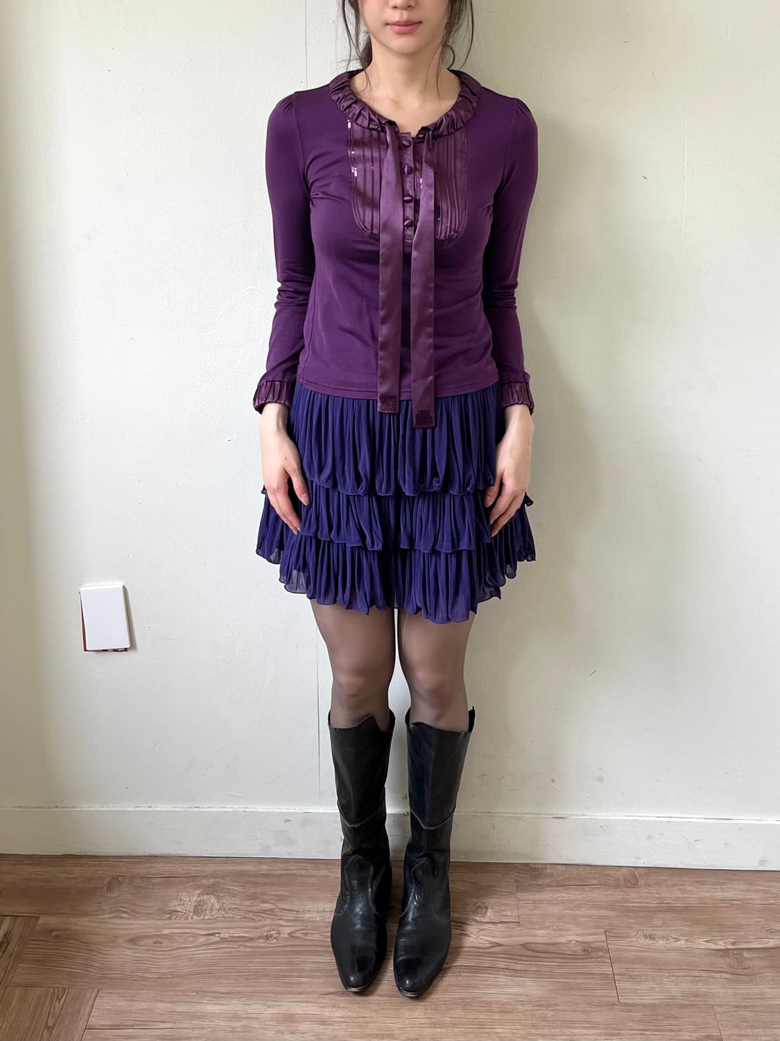 courreges 퍼플 블라우스 상품이미지9