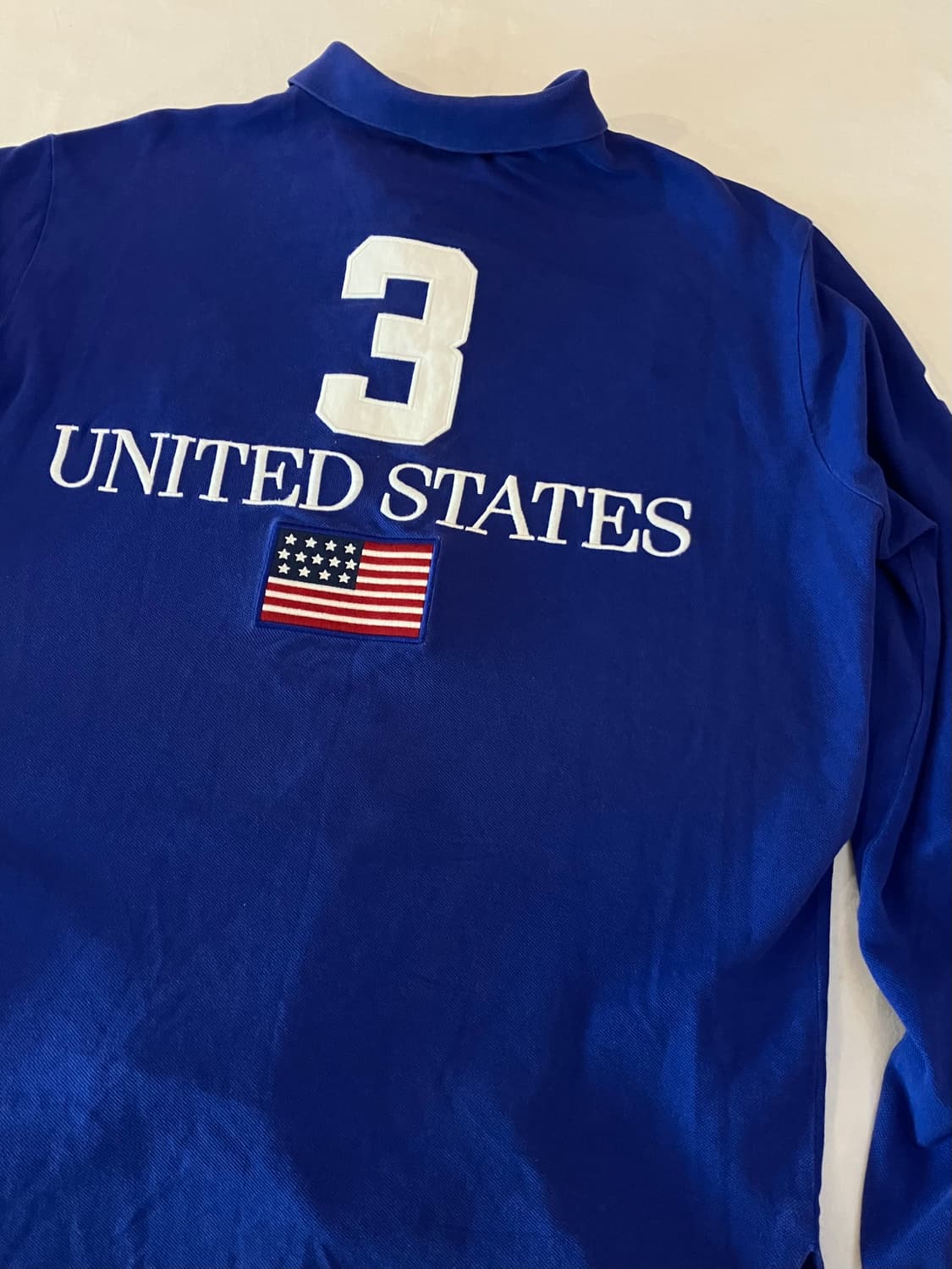 폴로 치프키프 빅포니 USA 롱슬리브 카라티 블루 상품이미지4