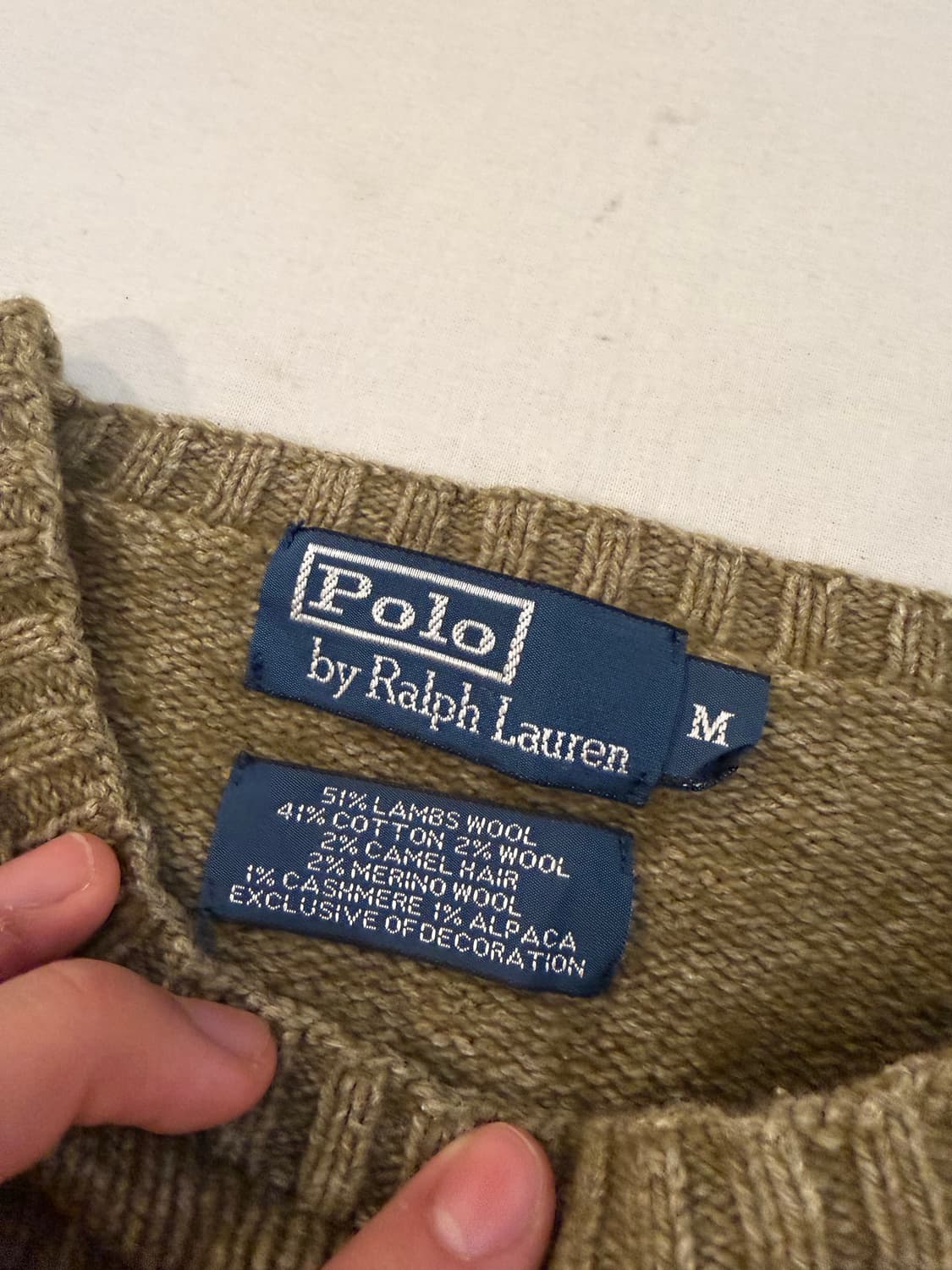 폴로 랄프로렌 아카이브 청둥오리 울 니트 상품이미지3