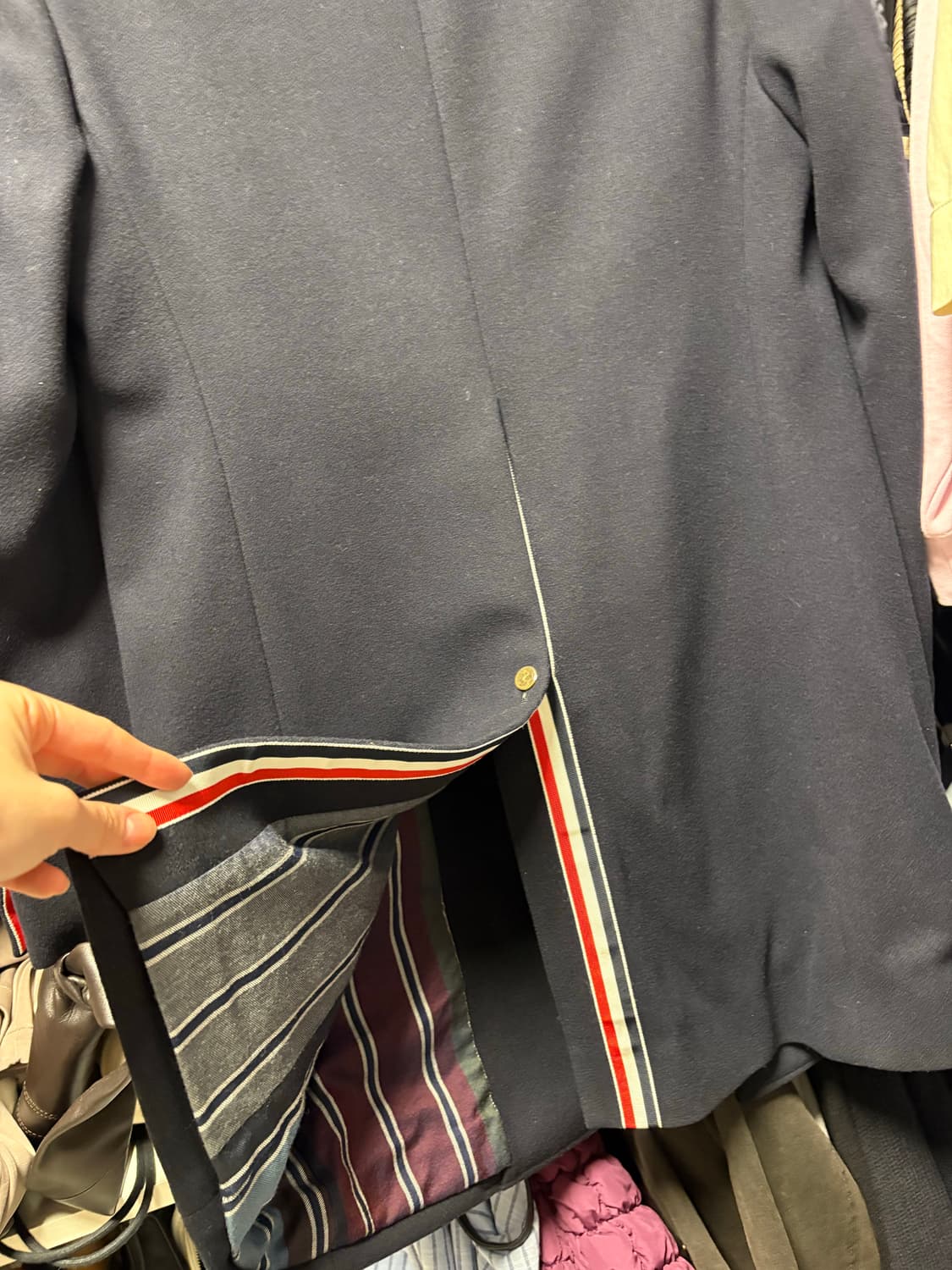 톰브라운 네이비 울 코트 0 사이즈 상품이미지9