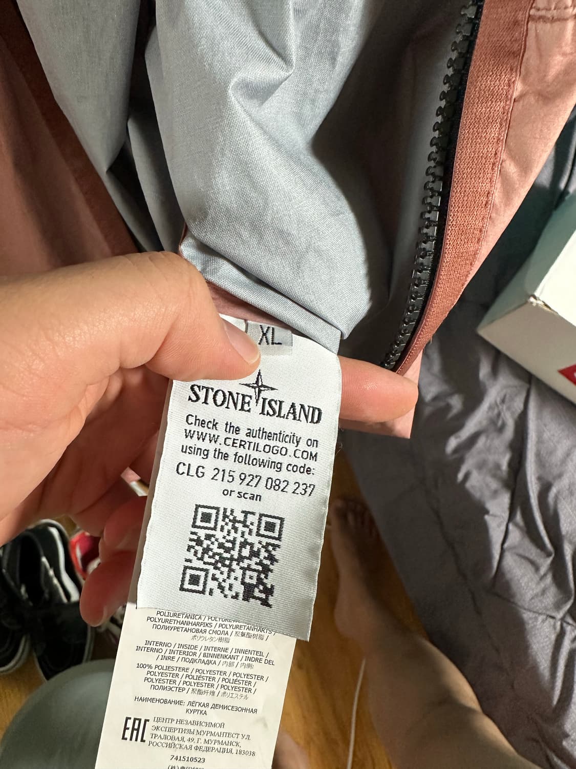 stone island 3l tc 멤브라나 자켓 핑크 xl 상품이미지4