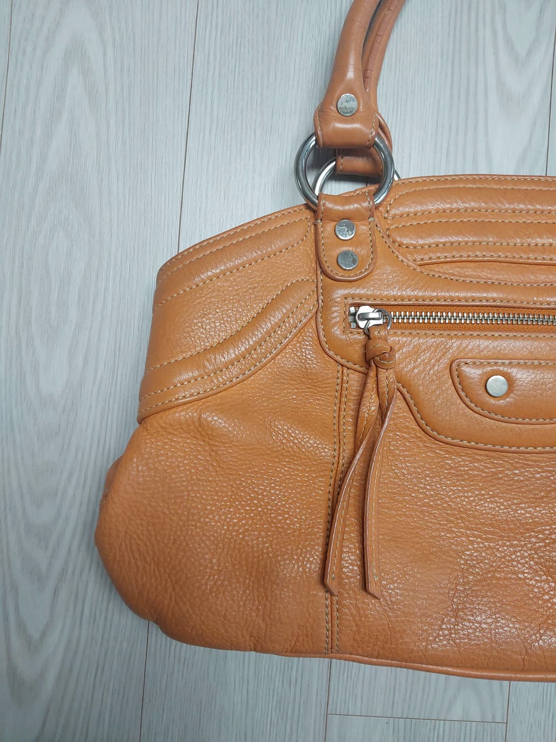 기라로쉬 Guy Laroche 빈티지 레더 토트백 상품이미지3