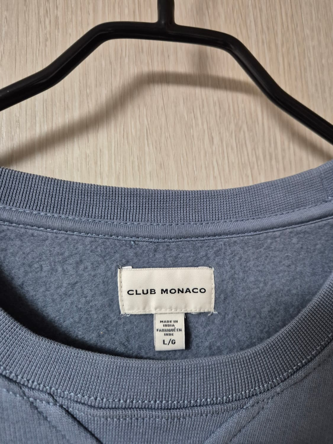 (21년) 클럽 모나코 기모 맨투맨 티셔츠 한섬 라지 남성 상품이미지4