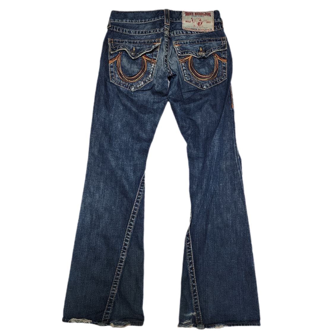 트루릴리젼 Y2k Rainbow Joey 스티치 부츠컷 팬츠 상품이미지1