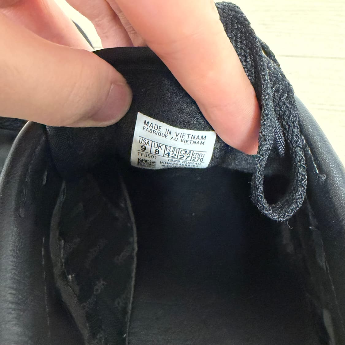 자운드 리복 jjjjound Reebok 클럽 C 85 트리플블랙 270 상품이미지9