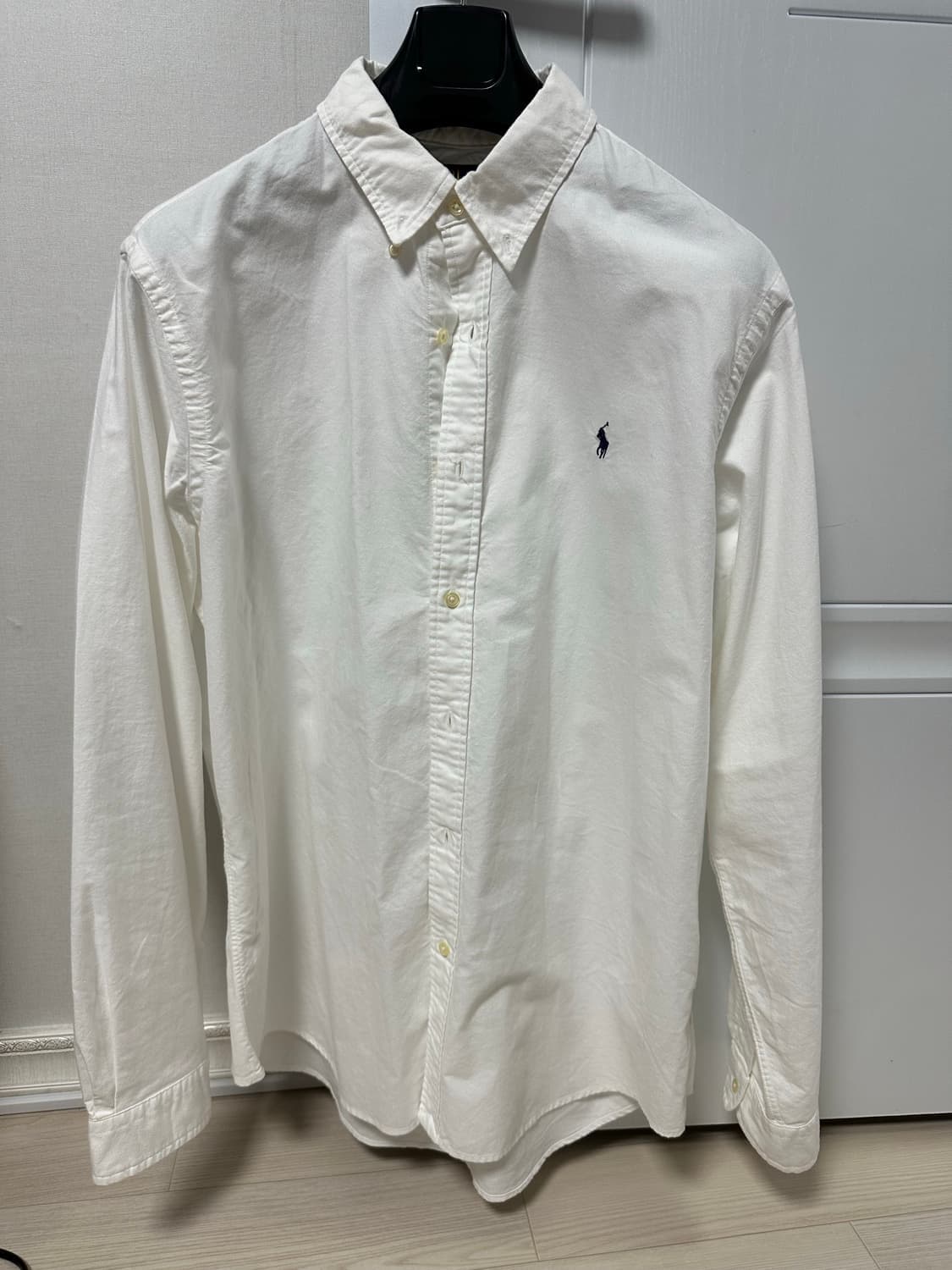 폴로 랄프 로렌 클래식 핏 가먼트 다이드 옥스포드 셔츠 화이트 M 상품이미지1