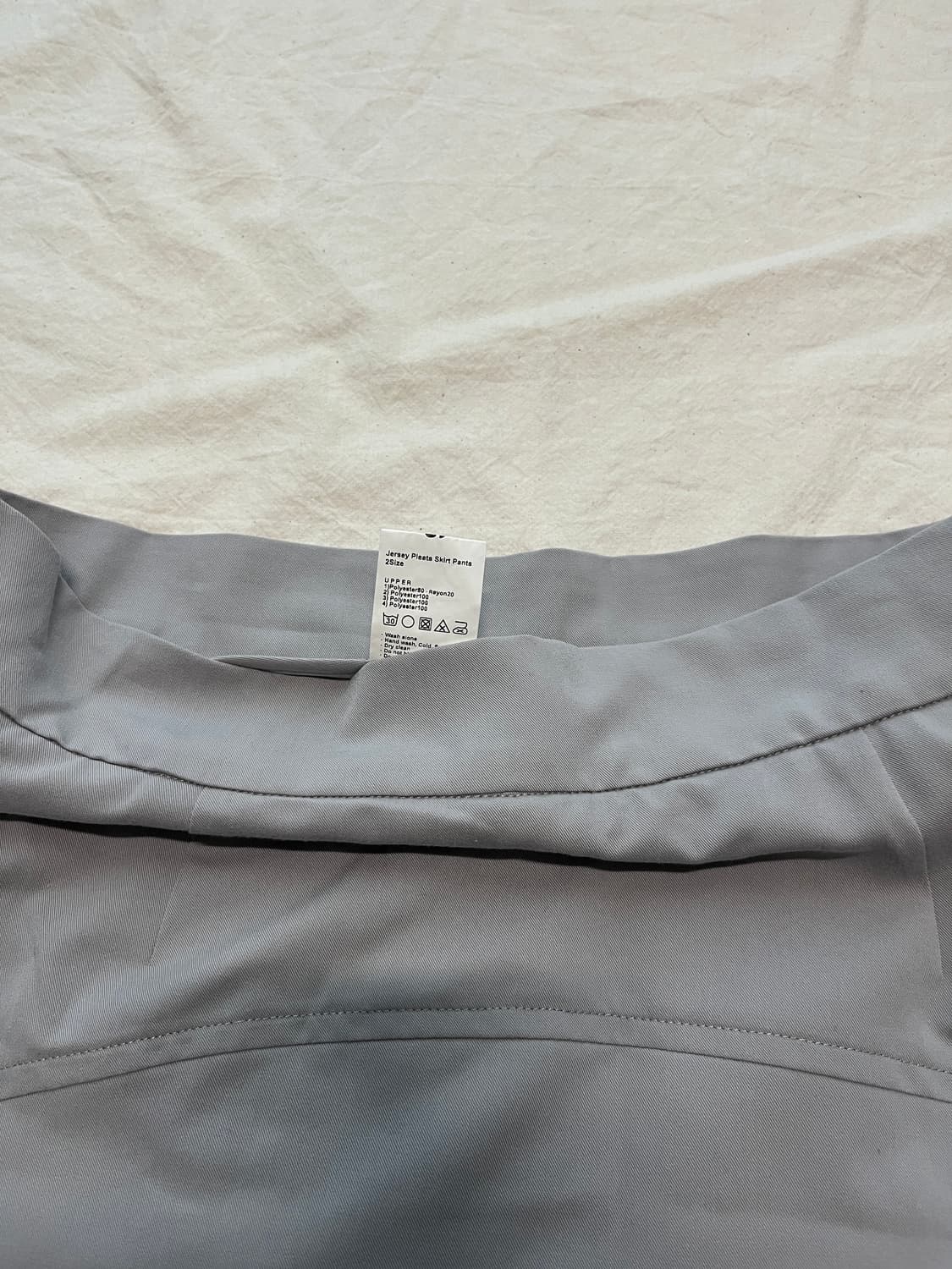 OJOS 오호스 져지 플리츠 스커트 팬츠  상품이미지5