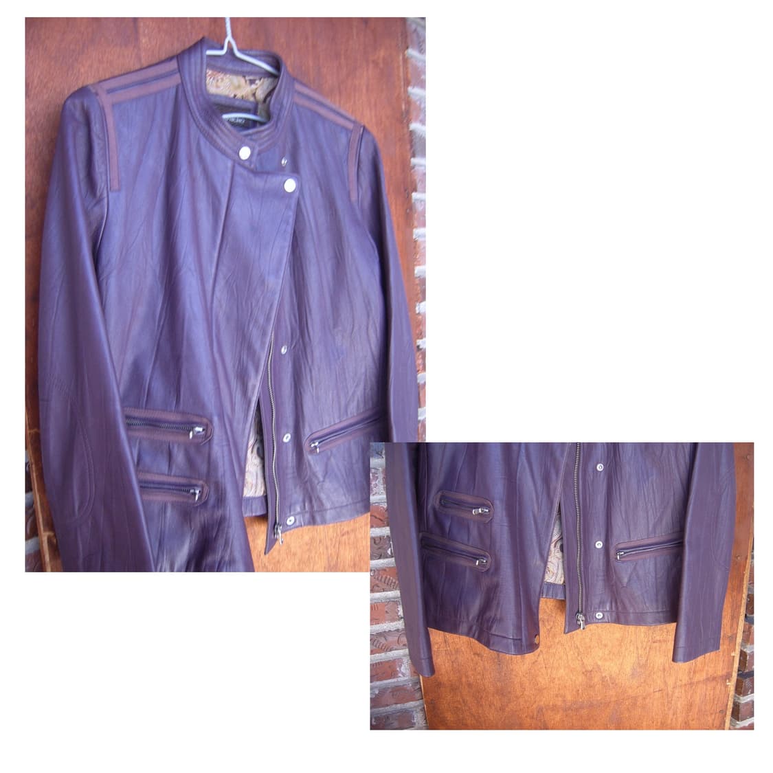 Purple leather jacket 상품이미지4