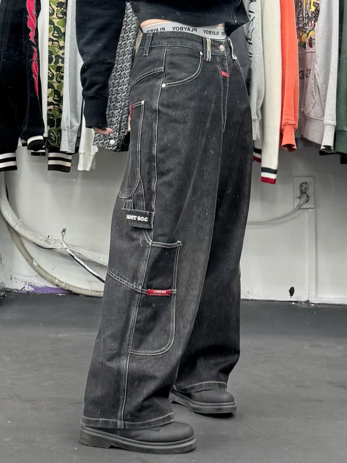 도그타운 블랙 드래곤 데님 카펜터 팬츠 상품이미지3