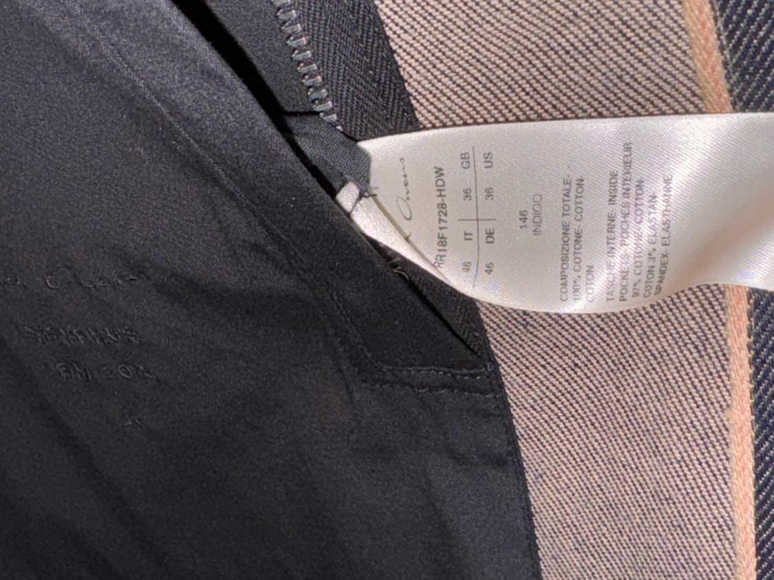 릭오웬스 오버사이즈 셔츠/자켓 인디고 상품이미지5