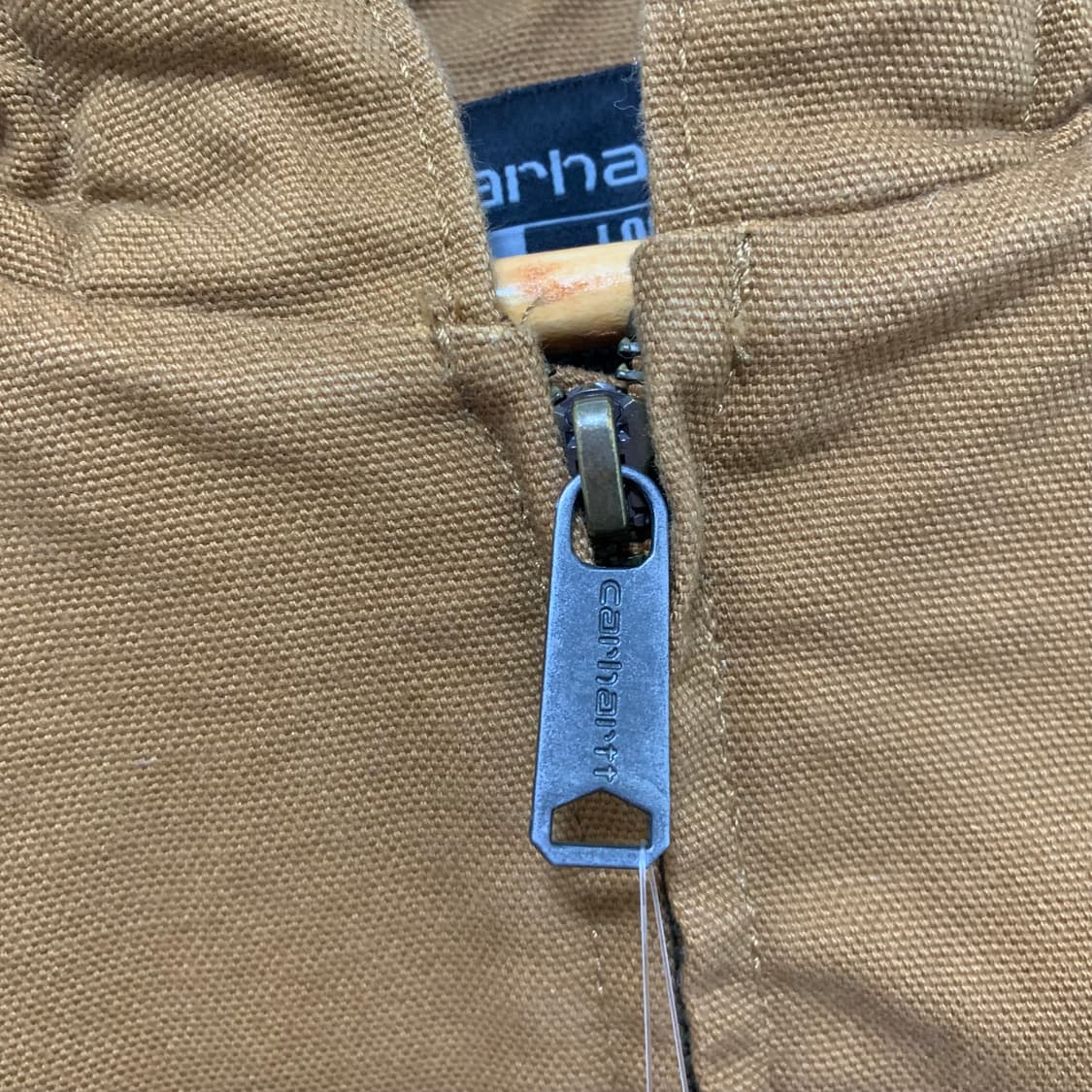 칼하트 빈티지 양털 후드 워크 자켓 카멜 브라운 루즈핏 남녀공용 S 상품이미지3