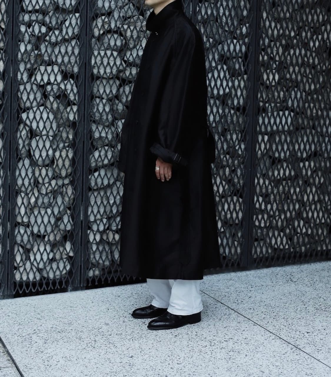 우틸 outil 레숍 별주 몰스킨 코트 블랙 2 상품이미지5