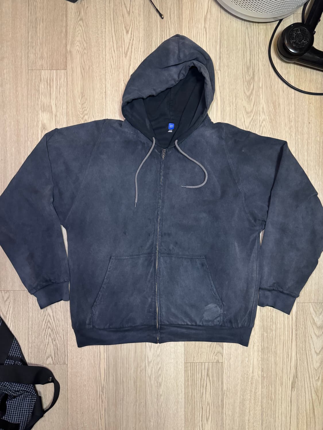 YZY 이지 갭 워싱 후드집업 (후드 끈 버전) 상품이미지1