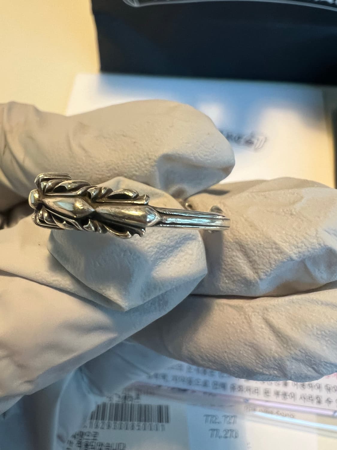 [us9.5] 크롬하츠 베이비더블플로랄링 상품이미지4