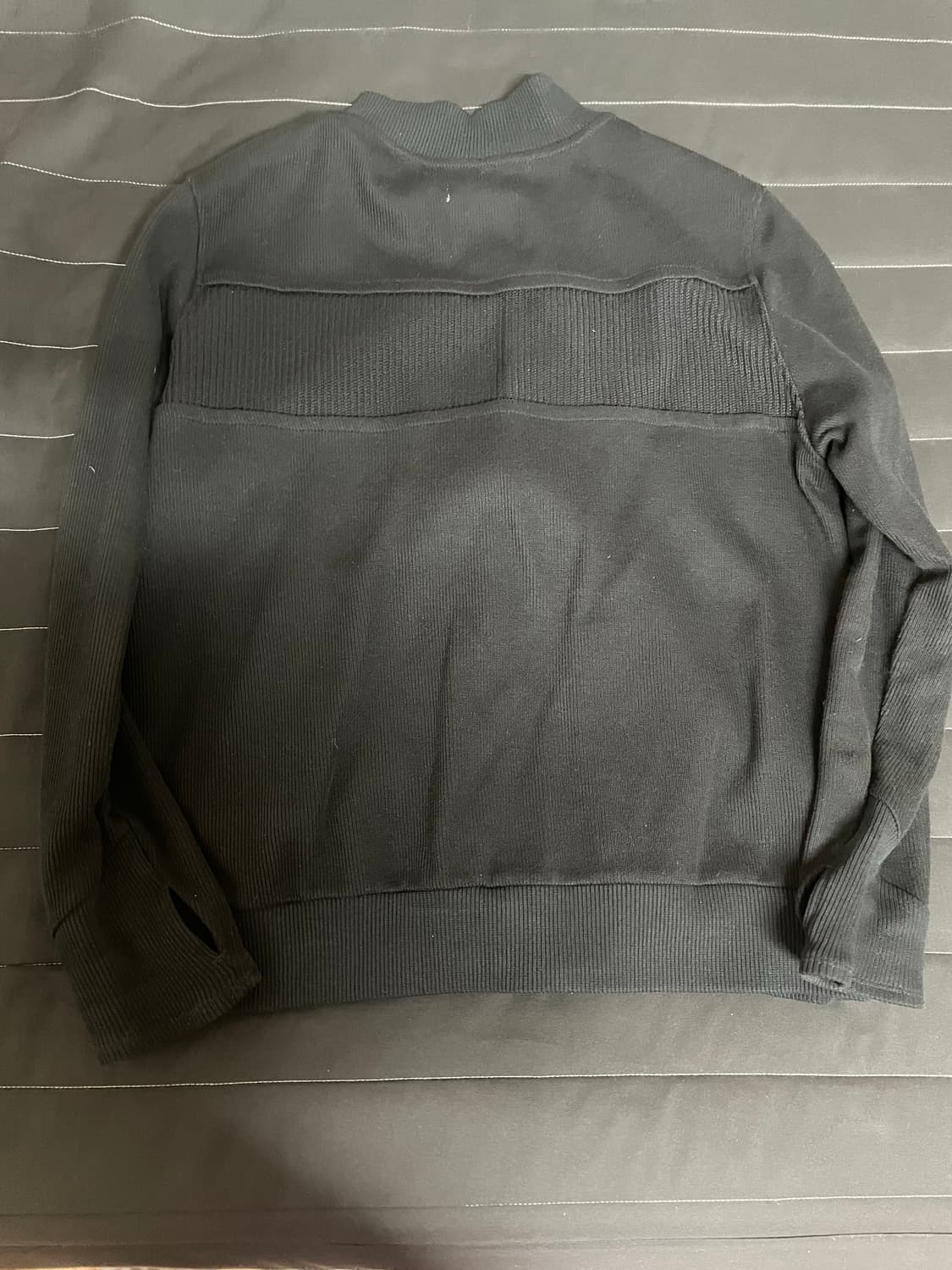 PANNEL KNIT ZIP UP (BLACK) 상품이미지6