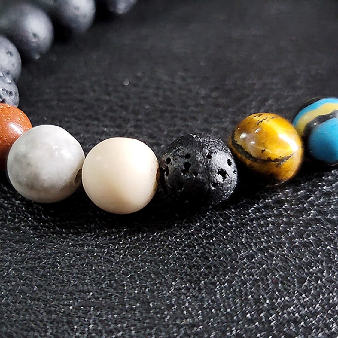 Perihel 라주라이트 바솔트 8mm 남자 비즈 우주 원석 팔찌 상품이미지3