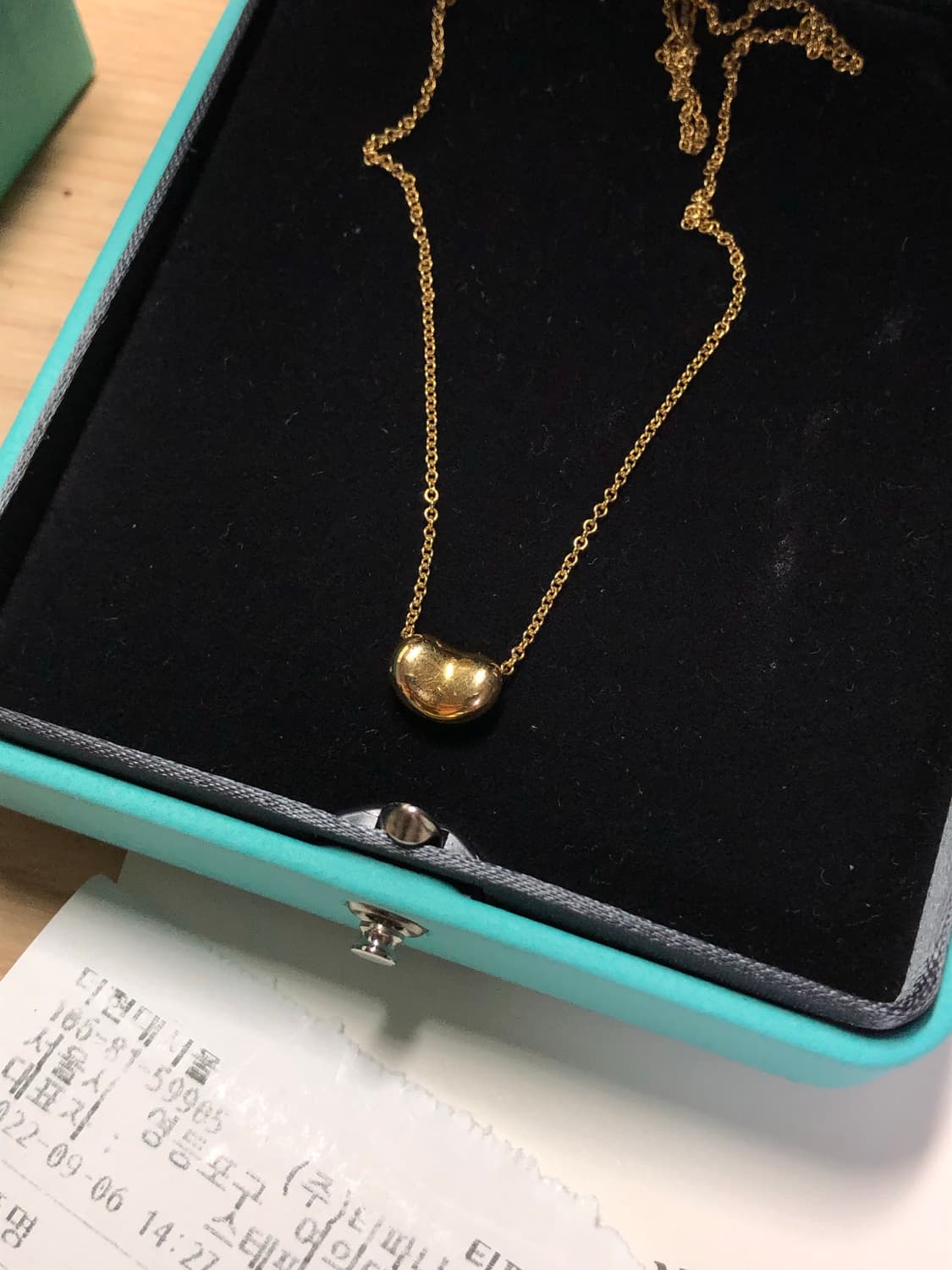 티파니앤코 엘사 퍼레티 빈 목걸이 9mm 18k 골드 상품이미지4