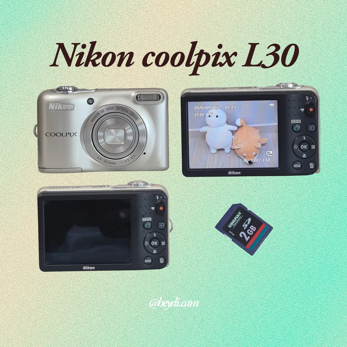 Nikon COOLPIX 니콘 쿨픽스 L30 실버 상품이미지2