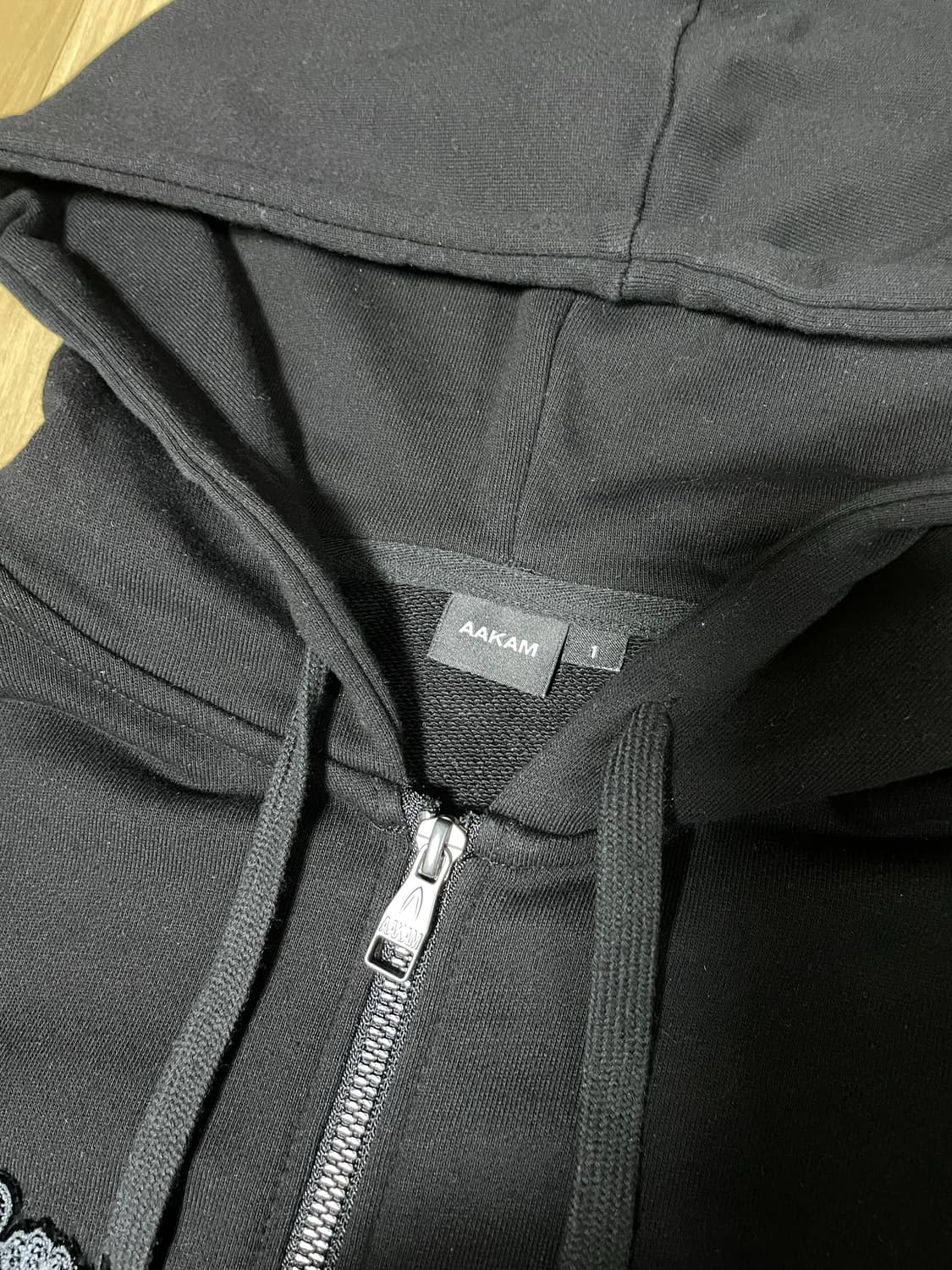 아캄 Gun Wappen Zip-Up Hoodie (Black) 상품이미지4