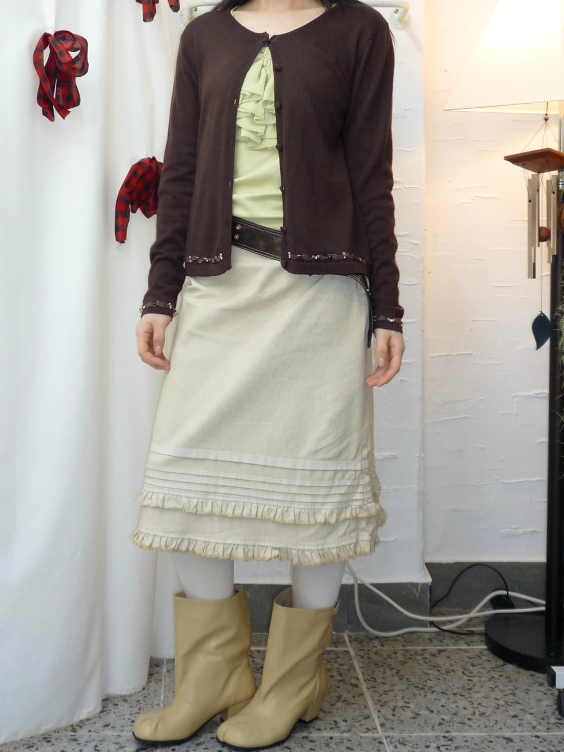 Maple brown cardigan 상품이미지5