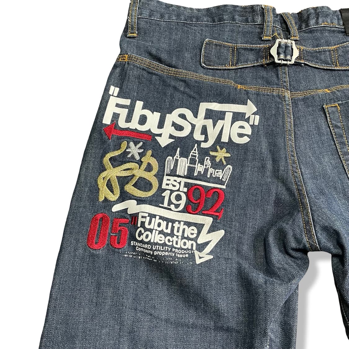 [36] FUBU 푸부 올드스쿨 힙합 청반바지 상품이미지2