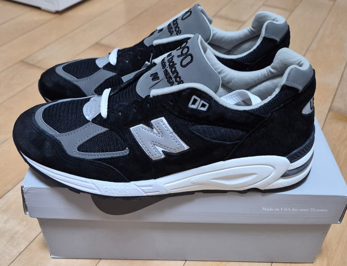 [새상품]뉴발란스 990v2 블랙 275mm 상품이미지2