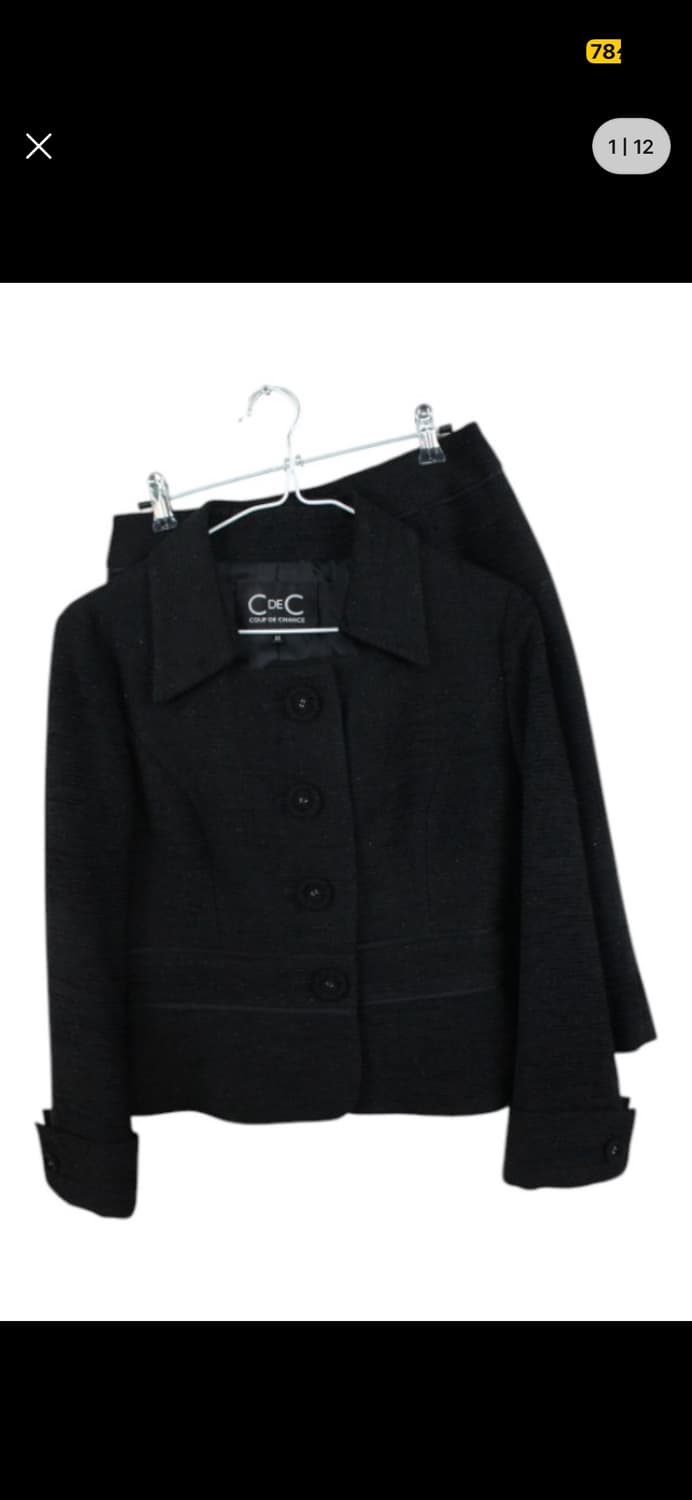 일본빈티지 트위드스트 자켓 상품이미지1