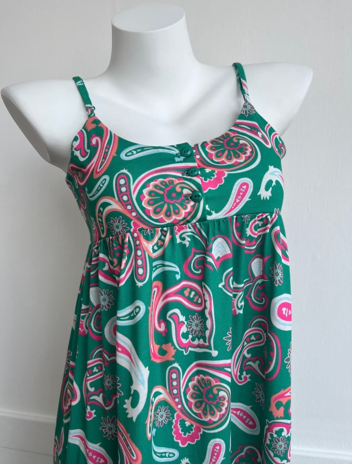 RODEO CROWNS 페이즐리 그린 슬립 롱 원피스 상품이미지2