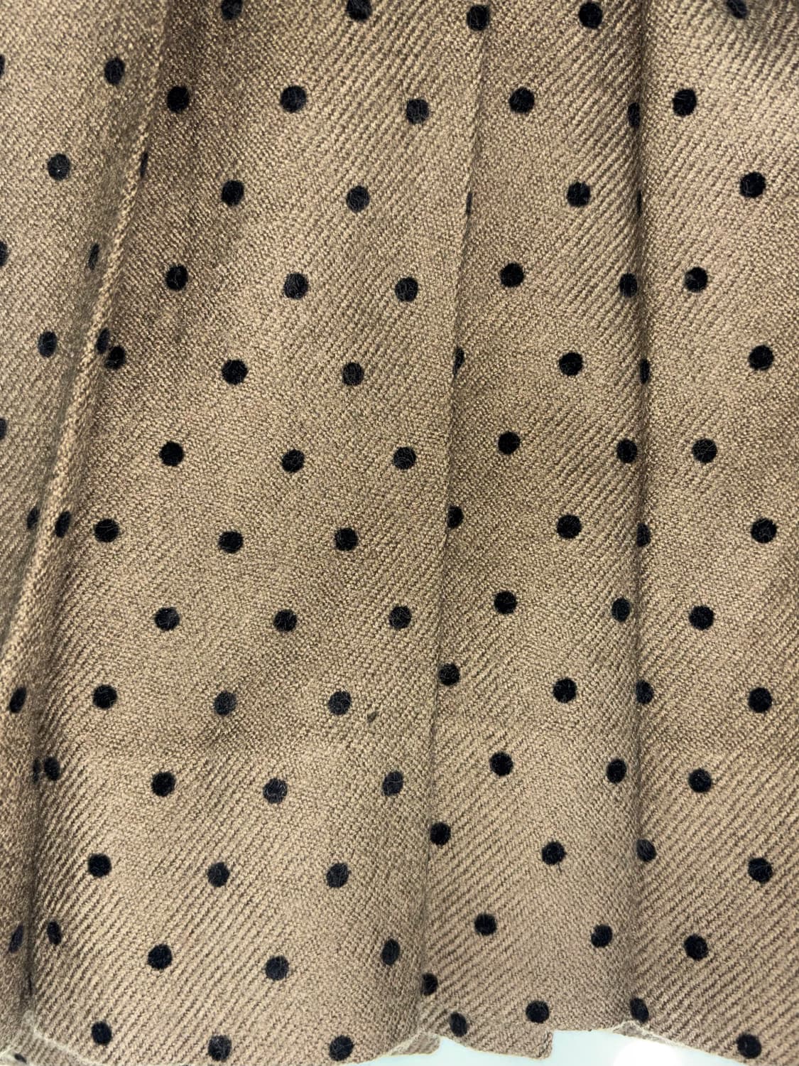 빈티지 도트 플리츠 울 스커트 상품이미지4